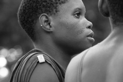 Young Baka woman with marks