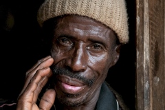 Batwa man, Uganda