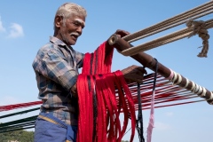 Preparation of colored silk in Madurai